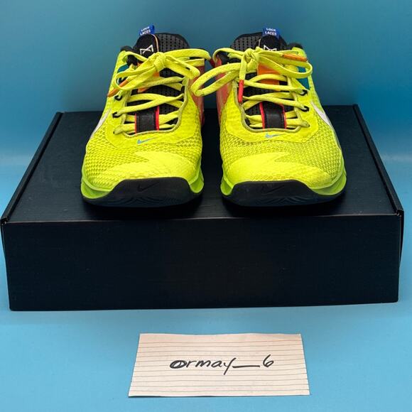 Nike Metcon 7 AMP Volt Bright Spruce Checkered m8 w9.5 - Picture 4 of 13